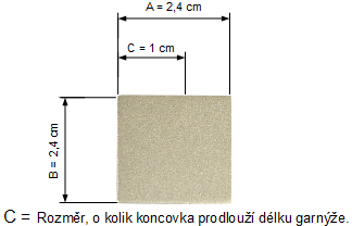 Kovové garnýže jednořadé hranaté - BROOKLYN Cooper mosazné