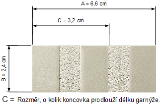Kovové garnýže jednořadé hranaté - BROOKLYN Carter mosazné