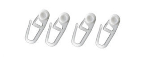 PVC bezbarvý háček s jezdcem