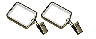 Hranaté záclonové kroužky MODERNO, ROYAL