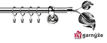 Kovové garnýže jednořadé 19mm - ROMA Sorento nerezové