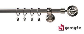 Kovové garnýže jednořadé 19mm - ROMA Alpi antracitové