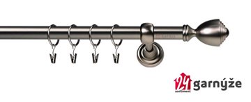 Kovové garnýže jednořadé 19mm - ROMA Avanti antracitové