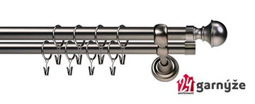 Kovové garnýže dvouřadé 19mm - ROMA Bela antracitové