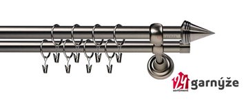 Kovové garnýže dvouřadé 19mm - ROMA Kužel antracitové