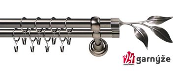 Kovové garnýže dvouřadé 19mm - ROMA List antracitové