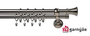 Kovové garnýže dvouřadé 19mm - ROMA Monaco antracitové