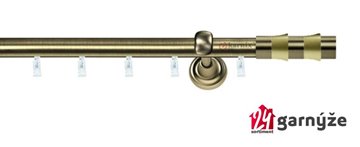 Kovové garnýže jednořadé 19mm - ASPEN FRESNO mosazné