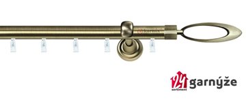 Kovové garnýže jednořadé 19mm - ASPEN MIRELLA mosazné