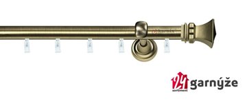 Kovové garnýže jednořadé 19mm - ASPEN ORTO mosazné