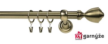 Kovové garnýže jednořadé 25mm - ROMA Avanti 25mm mosazné