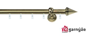 Kovové garnýže jednořadé 19mm - ASPEN KUŽEL mosazné