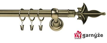 Kovové garnýže jednořadé 25mm - ROMA Meč 25mm mosazné