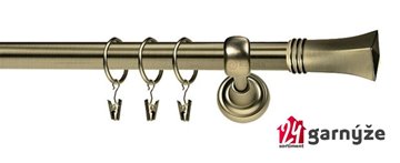 Kovové garnýže jednořadé 25mm - ROMA Porto 25mm mosazné