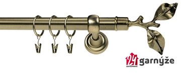 Kovové garnýže jednořadé 25mm - ROMA Větev 25mm mosazné