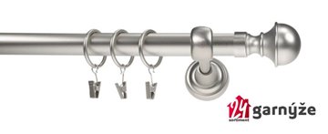 Kovové garnýže jednořadé 25mm - ROMA Bela 25mm chromované