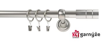 Kovové garnýže jednořadé 25mm - ROMA Cylinder 25mm chromované