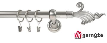 Kovové garnýže jednořadé 25mm - ROMA Fantazie 25mm chromované