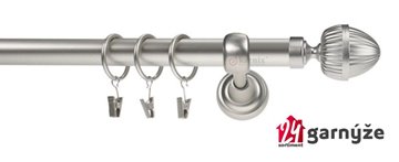 Kovové garnýže jednořadé 25mm - ROMA Milano 25mm chromované