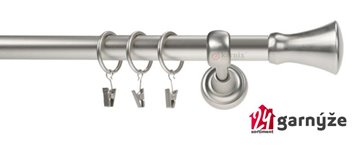 Kovové garnýže jednořadé 25mm - ROMA Monaco 25mm chromované