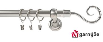 Kovové garnýže jednořadé 25mm - ROMA Spirála 25mm chromované