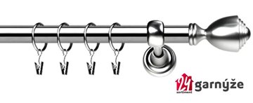 Kovové garnýže jednořadé 25mm - ROMA Avanti 25mm nerezové