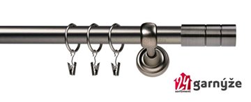 Kovové garnýže jednořadé 25mm - ROMA Cylinder 25mm antracitové