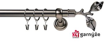 Kovové garnýže jednořadé 25mm - ROMA Větev 25mm antracitové