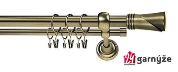 Kovové garnýže dvouřadé 25 a 19mm - ROMA Loca mosazné