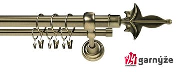 Kovové garnýže dvouřadé 25 a 19mm - ROMA Meč mosazné