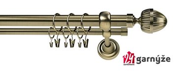 Kovové garnýže dvouřadé 25 a 19mm - ROMA Milano mosazné