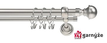 Kovové garnýže dvouřadé 25 a 19mm - ROMA Bela chromové