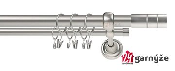 Kovové garnýže dvouřadé 25 a 19mm - ROMA Cylinder chromové