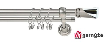 Kovové garnýže dvouřadé 25 a 19mm - ROMA Loca chromové