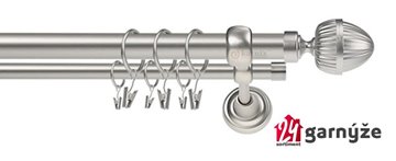 Kovové garnýže dvouřadé 25 a 19mm - ROMA Milano chromové