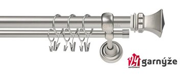 Kovové garnýže dvouřadé 25 a 19mm - ROMA Orto chromové