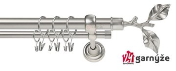 Kovové garnýže dvouřadé 25 a 19mm - ROMA Větev chromové