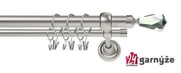 Kovové garnýže dvouřadé 25 a 19mm - ROMA Travo crystal, chromové
