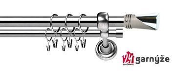 Kovové garnýže dvouřadé 25 a 19mm - ROMA Loca nerezové