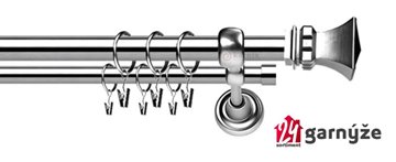 Kovové garnýže dvouřadé 25 a 19mm - ROMA Orto nerezové