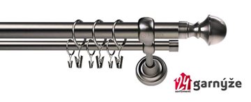 Kovové garnýže dvouřadé 25 a 19mm - ROMA Bela antracitové