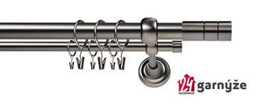 Kovové garnýže dvouřadé 25 a 19mm - ROMA Cylinder antracitové