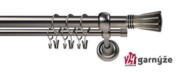 Kovové garnýže dvouřadé 25 a 19mm - ROMA Matrix antracitové