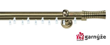 Kovové garnýže dvouřadé 19mm - ASPEN GAO mosazné