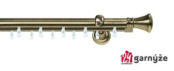 Kovové garnýže dvouřadé 19mm - ASPEN LIBERTY mosazné