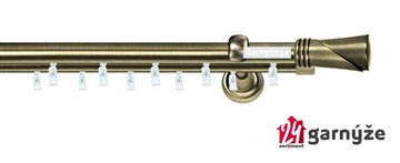 Kovové garnýže dvouřadé 19mm - ASPEN LOCA mosazné