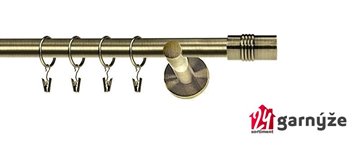 Kovové garnýže jednořadé moderní 16mm - CYLINDER mosazné