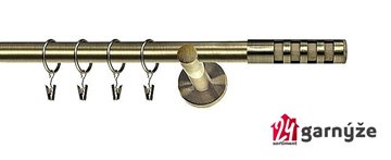 Kovové garnýže jednořadé moderní 16mm - DAKOTA mosazné