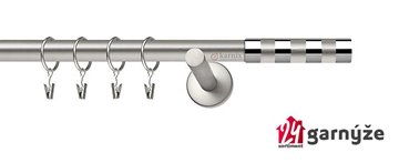 Kovové garnýže jednořadé moderní 16mm - ETIUDA chromované