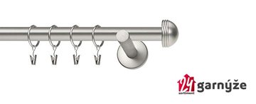 Kovové garnýže jednořadé moderní 16mm - KNOFLÍK chromované